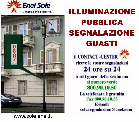 ENEL X - Segnalazione lampade spente